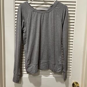 Gray yoga Long Sleeve Women's Top